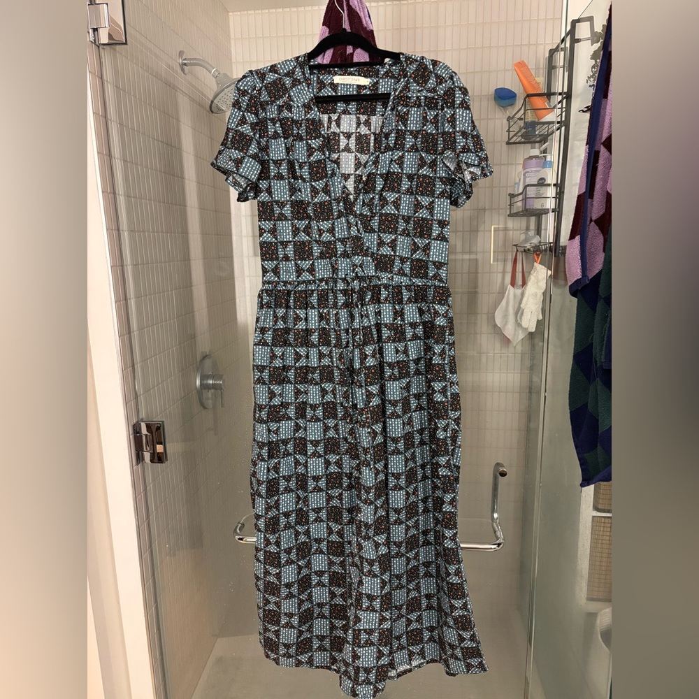 Christy Dawn the Dawn Dress in Star Quilt Slate